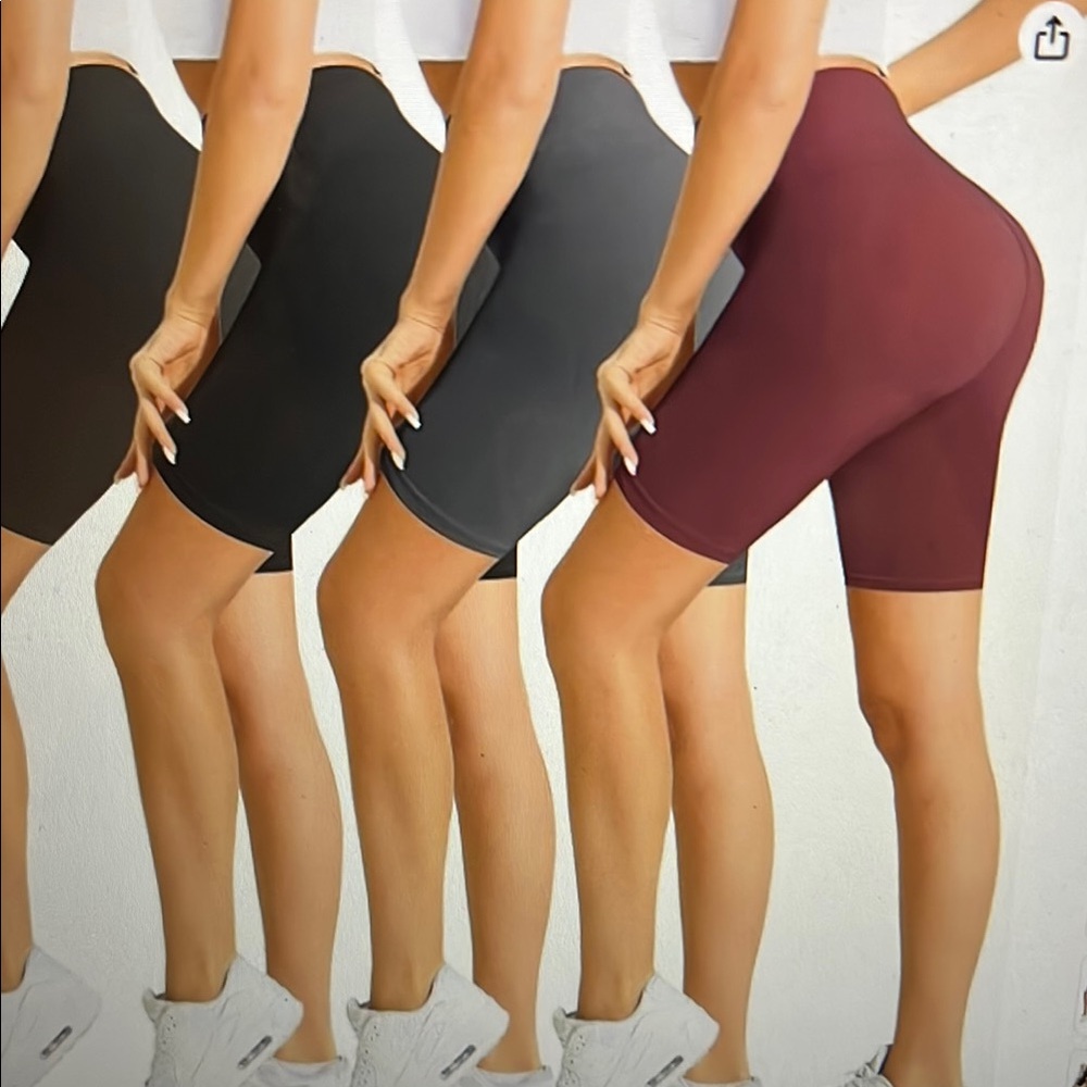 Women's Versatile Bike Shorts - Black, Gray, Burgundy